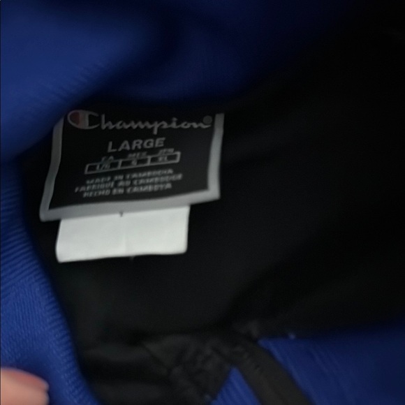 Champion Black and Blue Men's Track Jacket - size large - Picture 5 of 7